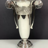 Vietnam/Sowjetunion 900 Silber Vase 875 Zolotniki Import Stempel 29,5cm 902gr.