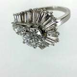 2.57ct Brillanten Cocktail Ring Solitär 1.07ct G-IF +1.57ct in 950 Platin Zertifikat
