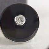 750 Weißgold Onyx Manschettenknöpfe 2x 0,25ct Brillanten 0,50ct G-vvs Zertifikat