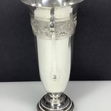 Vietnam/Sowjetunion 900 Silber Vase 875 Zolotniki Import Stempel 29,5cm 902gr.