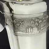 Vietnam/Sowjetunion 900 Silber Vase 875 Zolotniki Import Stempel 29,5cm 902gr.