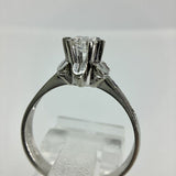 Brillant Ring 0.30ct G-vs1 585 Weißgold RG56 Zertifikat