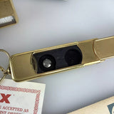Minox A IIIs Gold Set Vintage light exposure meter 8x11 Top Zustand Papiere