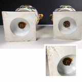 Paar Empire Porzellan Vasen Paris 1820 gilt gold Roman solider rare porcelain