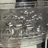 Vietnam/Sowjetunion 900 Silber Vase 875 Zolotniki Import Stempel 29,5cm 902gr.