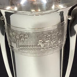 Vietnam/Sowjetunion 900 Silber Vase 875 Zolotniki Import Stempel 29,5cm 902gr.
