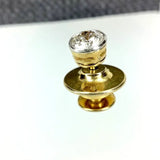 Brillant 0,55ct G-Si 1 Revers Pin Stud 1 Ohrstecker 585 Gold Zertifikat
