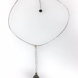 Fa.Celin 750 Weißgold Kette Schnur mit Tahiti Perle ø11mm Zertifikat