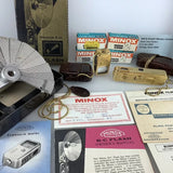 Minox A IIIs Gold Set Vintage light exposure meter 8x11 Top Zustand Papiere