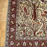 Original Türkischer Hereke Reine Seide 1.Mio Knoten 192x125cm silk rug signiert