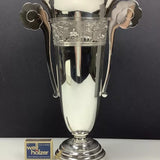 Vietnam/Sowjetunion 900 Silber Vase 875 Zolotniki Import Stempel 29,5cm 902gr.