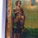 Byzantinische Ikone St. George und Märtyrer, handgemalt