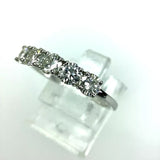 Brillanten Memory Ring 5x 0,22ct 1,10ct F/G -Lupenrein 750 Weiẞgold Zertifikat