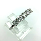Brillanten Memory Ring 5x 0,22ct 1,10ct F/G -Lupenrein 750 Weiẞgold Zertifikat
