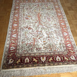 Original Türkischer Hereke Reine Seide 1.Mio Knoten 192x125cm silk rug signiert