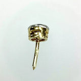 Brillant 0,55ct G-Si 1 Revers Pin Stud 1 Ohrstecker 585 Gold Zertifikat