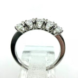 Brillanten Memory Ring 5x 0,22ct 1,10ct F/G -Lupenrein 750 Weiẞgold Zertifikat