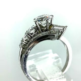 2.57ct Brillanten Cocktail Ring Solitär 1.07ct G-IF +1.57ct in 950 Platin Zertifikat