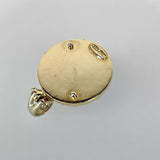 750 Gelbgold/Weißgold Brillanten Mabe Perle Anhänger 21mm Zertifikat