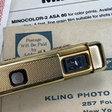 Minox A IIIs Gold Set Vintage light exposure meter 8x11 Top Zustand Papiere