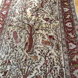 Original Türkischer Hereke Reine Seide 1.Mio Knoten 192x125cm silk rug signiert