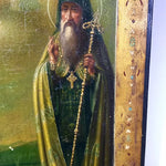 Nahaufnahme Ikone St. Georg mit rotem Mantel