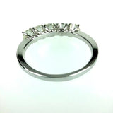 Brillanten Memory Ring 5x 0,22ct 1,10ct F/G -Lupenrein 750 Weiẞgold Zertifikat