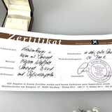 750 Weißgold Anhänger & Ohrringe Set mit Smaragde Perlen Zertifikat
