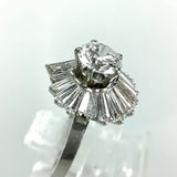 2.57ct Brillanten Cocktail Ring Solitär 1.07ct G-IF +1.57ct in 950 Platin Zertifikat