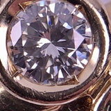 Brillantring 0.50ct 2x0,25ct G-VVS 585 Gelbgold 4,8gr. RG56 Zertifikat