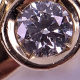 Brillantring 0.50ct 2x0,25ct G-VVS 585 Gelbgold 4,8gr. RG56 Zertifikat