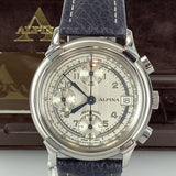 Alpina Automatik Chronograph Date Ref. AL 95-1135 cal.7750 Edelstahl Box-Papiere