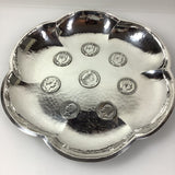 Münzschale 835 Silber Schale 8 eingesetzte Silbermünzen 18/19.Jh. 742gr.