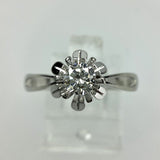 Brillant Ring 0.30ct G-vs1 585 Weißgold RG56 Zertifikat