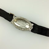 Art Deco Ebel Diamanten Damen Armbanduhr Platin Diamantenlünette Handaufzug 27mm
