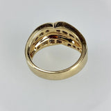 750 Gelbgold 1,10ct G-IF Diamant Baguette Ring invisible setting Zertifikat