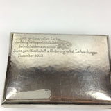 Art Deco Zigarrendose 800 Silber Bauer Hermann Schwäbisch Gmünd