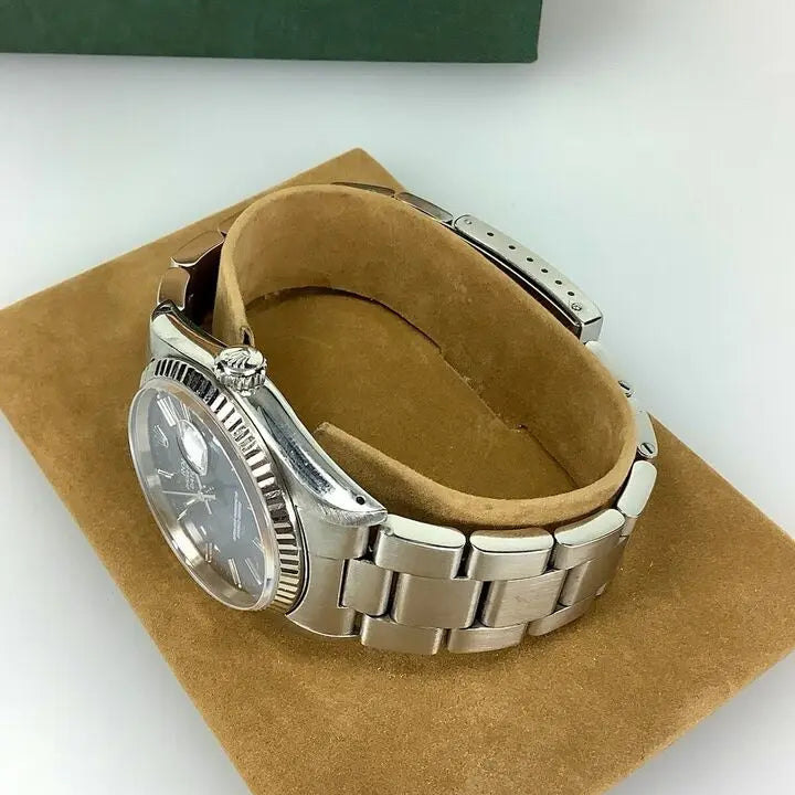 Rolex Oyster Datejust 36 Ref.16234 Edelstahl/ Weiẞgold Lünette Box SAMIDIAM