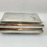 Art Deco Zigarrendose 800 Silber Bauer Hermann Schwäbisch Gmünd