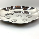 Münzschale 835 Silber Schale 8 eingesetzte Silbermünzen 18/19.Jh. 742gr.