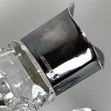 Paar Öl & Essig Kristall mit 925 / 835 Silber Montierung Höhe 15cm