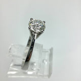 Brillantring Solitär 1.08ct H / Lupenrein Verlobungsring 950 Platin Zertifikat