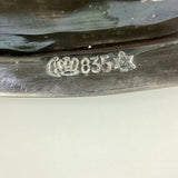 Münzschale 835 Silber Schale 8 eingesetzte Silbermünzen 18/19.Jh. 742gr.