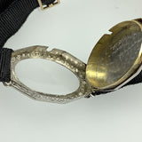 Art Deco Ebel Diamanten Damen Armbanduhr Platin Diamantenlünette Handaufzug 27mm