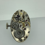 Art Deco Ebel Diamanten Damen Armbanduhr Platin Diamantenlünette Handaufzug 27mm