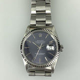 Rolex Oyster Datejust 36 Ref.16234 Edelstahl/ Weiẞgold Lünette Box